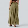 Women's Chiffon Wide Leg Pants Loose Fit Long Trousers Lightweight High Waist Flowing Design for Casual Wear