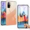 Protective Case - E.F.CONNECTION - for Redmi Note 10 Pro 4G - Reinforced Edge - Tempered Glass - Shockproof