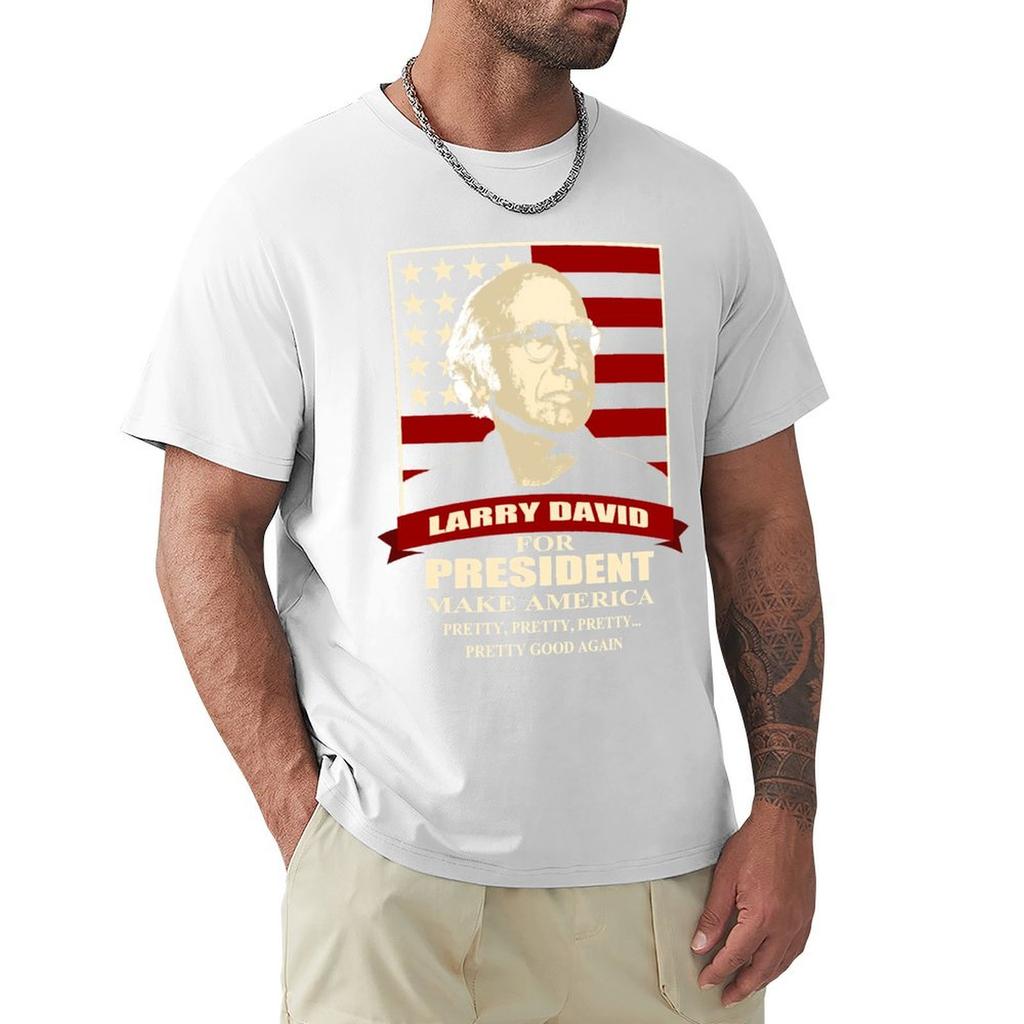 Larry David for President TShirt High Elasticity Sports TShirt