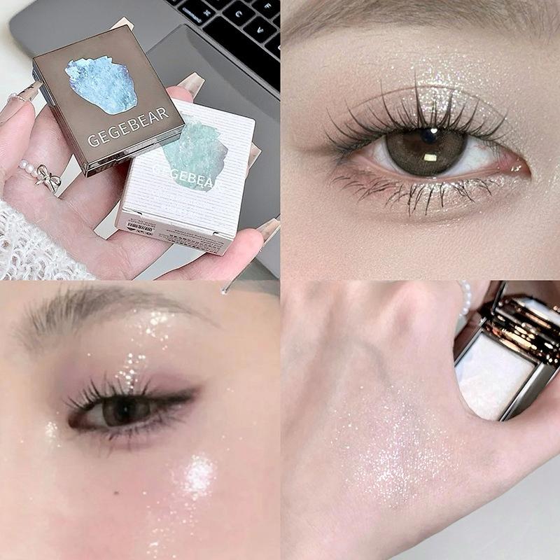Spazio cowboy cosmico Evidenziatore Occhi Glitter Ombretto monocromatico Tavolozza Shimmer Satin Trucco Tavolozza Ombretto Kit evidenziazione