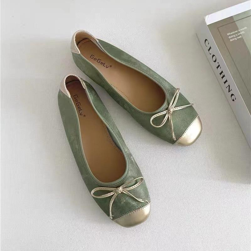 Jednoduché boty s měkkou podrážkou, ploché baleríny