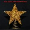 Hollow Xmas Tree Ornament 3D Glitter Star Glowing Tree Topper Creative Christmas Trees Topper