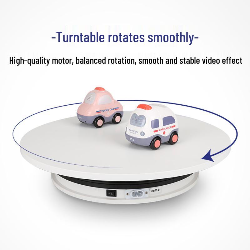 Automatic Rotating Display Stand for Live Streaming, E-commerce, Figurines, and Panoramic Photo/Video Shooting