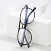 Double Beam Pilot Glasses Frame Anti-Blue Transparent Frame Tr90 Glasses Men'S And Women'S Rivets Decorative Flat Glasses
