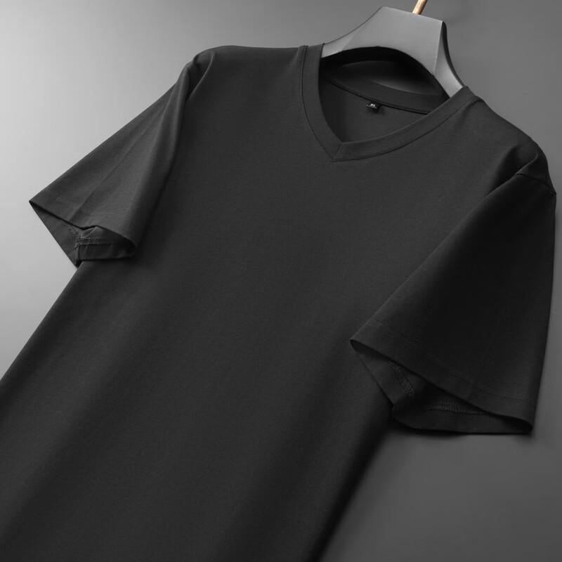 Dibenze Men's Plus Size Sorona Cooling V-Neck T-Shirt