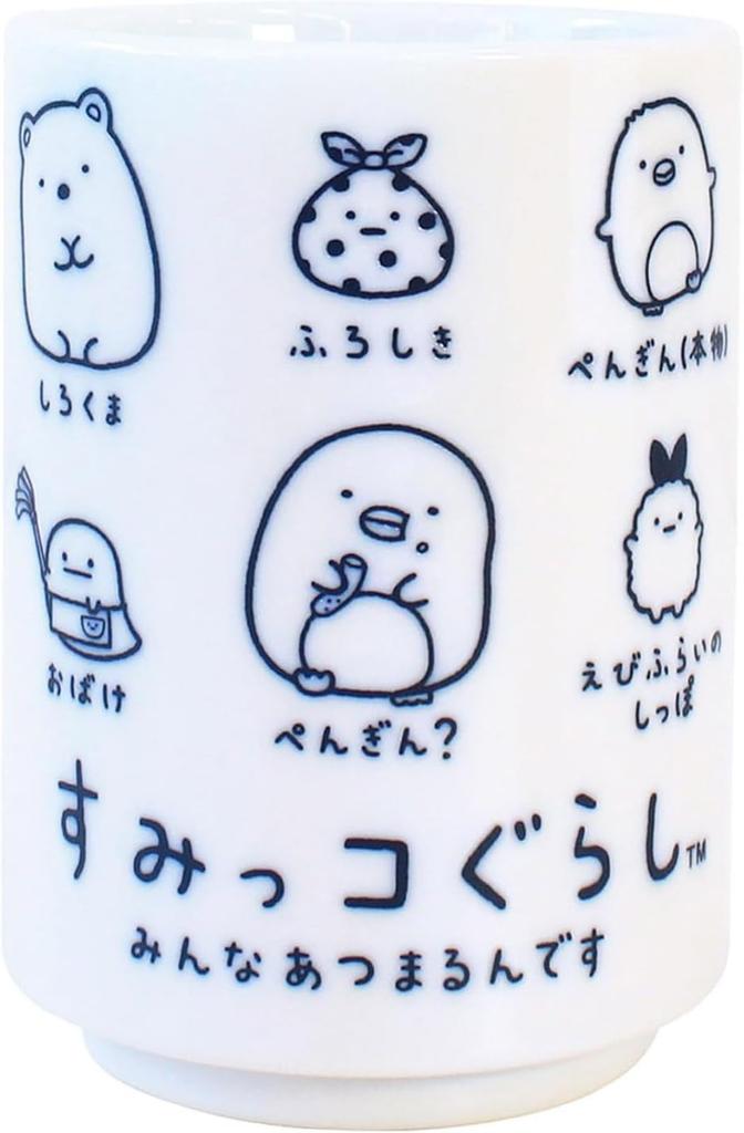 Tees Factory Sumikko Gurashi Polar Bear Penguin Tonkatsu Cat Lizard Fried Shrimp Tail Tapioca Furoshiki Zassou Fake Snail Teacup Zazura 220ml