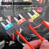 Car Small Fuse Box Power Tap Adapter Piggyback Plug and Play Copper 10A 15A 20A for SUV Truck Ambient Light Dash Cam No Cut Wire