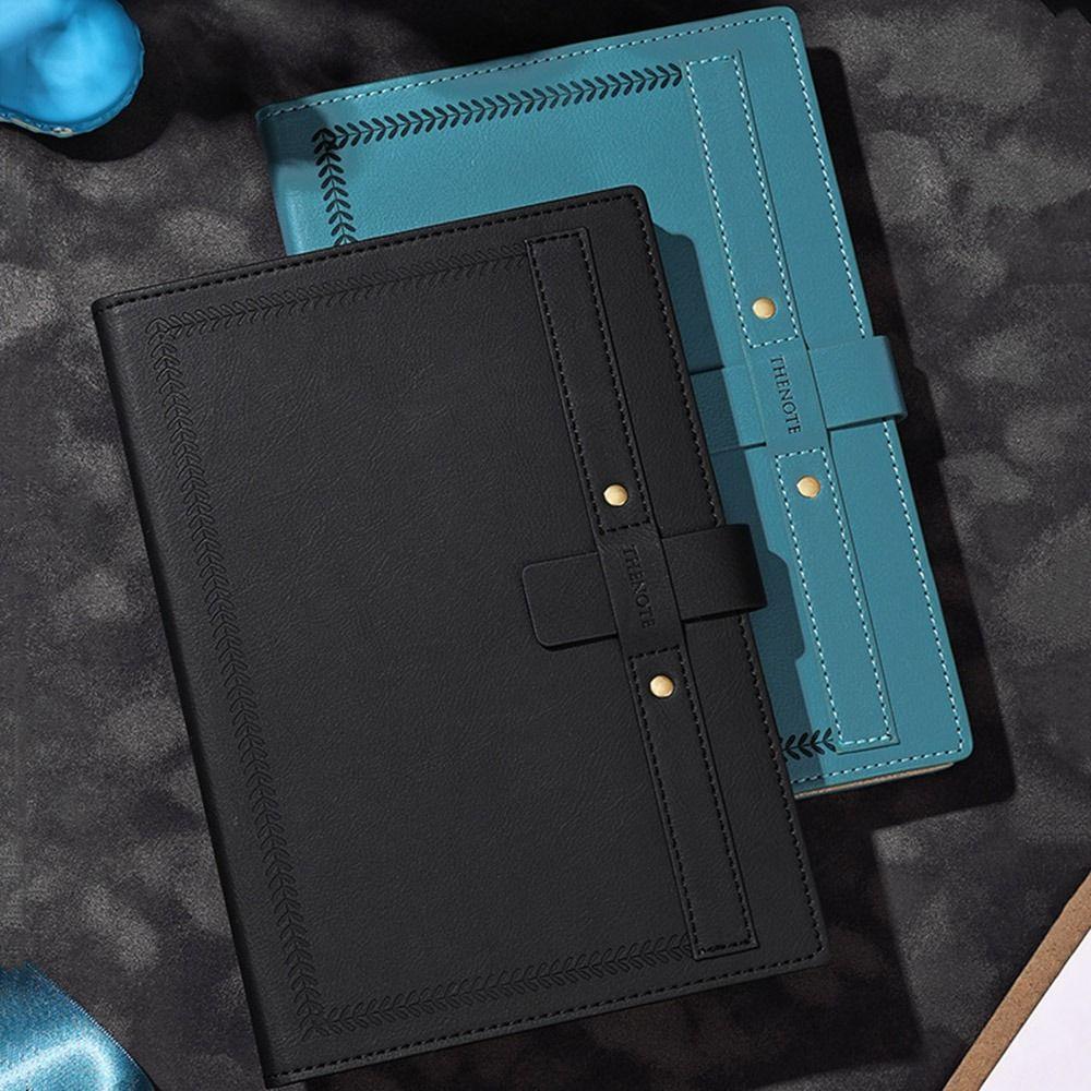 PU Leather Cover Business Office Notebook Frosted Texture Students Notebook Diary Agenda Organizer