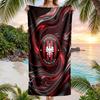 Eintracht Frankfurt Fußball Strandtuch Weiches Mikrofaser-Sommertuch Schnelltrocknendes Saugfähiges Handtuch für Strand Schwimmbad Reisen