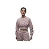 Jordan Flight Fleece Loose Fit Short Sweatshirt Women Tops Oxford-Pink FV7153-601