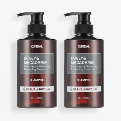 Nature Shampoo Set of 2 Blackberry Bay 500ml, Korean Cosmetics with Good Fragrance