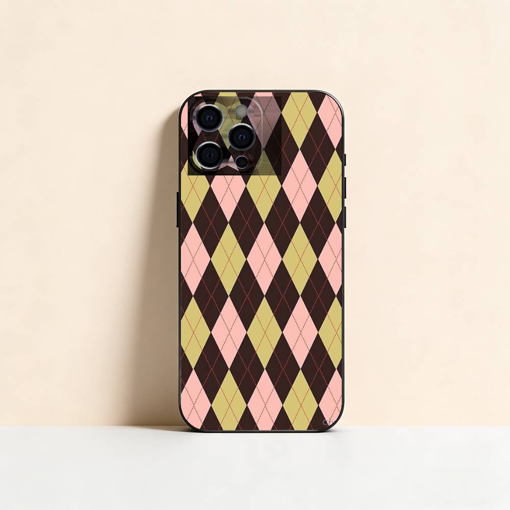 plaid background Phone Case For iPhone 17, 16,15,14,13,12,11 Plus,Pro Max, Others Soft Black Cover