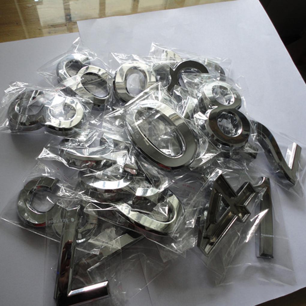 New Arrived Numeral Door Plaque House Sign Plating Gate 0 to 9 Plastic