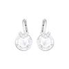 Swarovski Bella V Rhodium Plated Pierced Earrings Women Earrings White 5292855