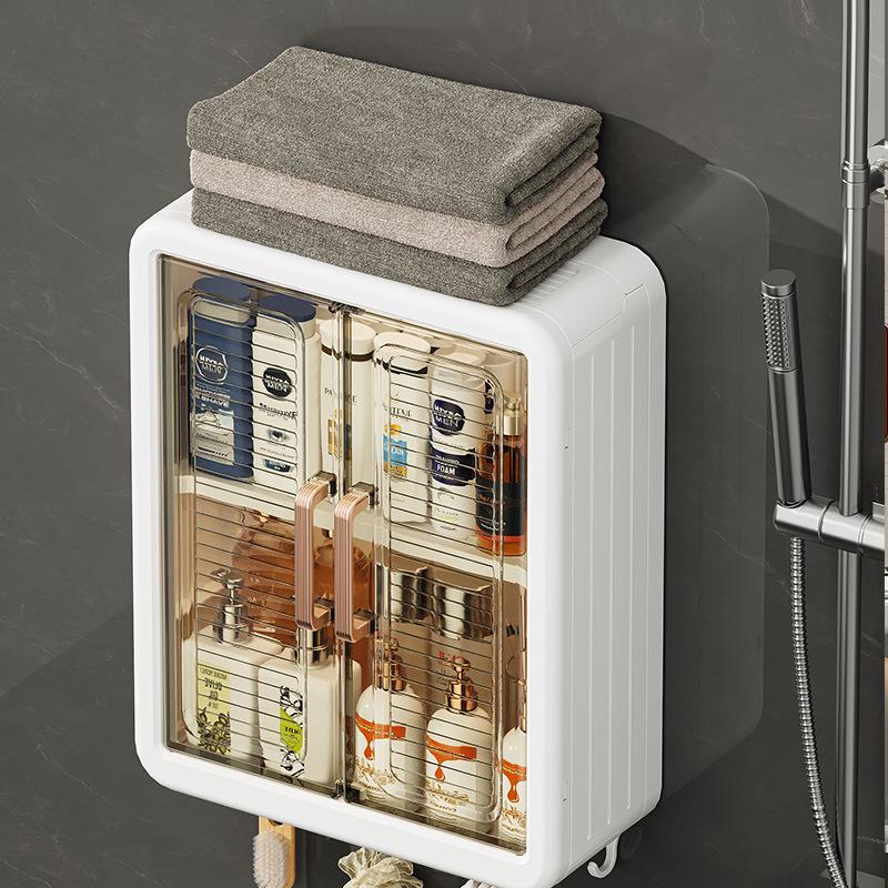 Magnetic Wall-Mounted Dustproof Storage Cabinet for Bathroom