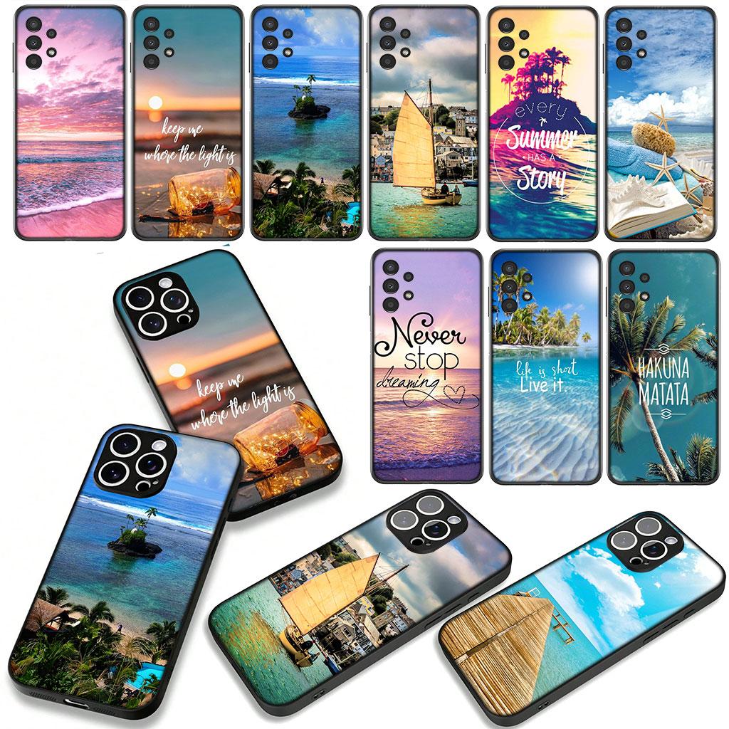 Ocean Sea Beach Travel Phone Case for Motorola Moto Edge 70 60 Fusion 40 NEO 20 Pro G Stylus G56 G96 G71 G73 G52 G41 G42 G51