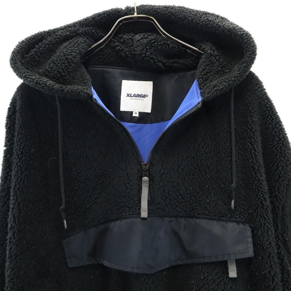 Xlarge Bunda z boa fleecu na poloviční zip M černá pulovr Pánská Použitá