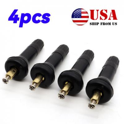 4x Rubber Wheel Rim TPMS Tire Pressure Sensor Tire Valve Stem For Chevrolet