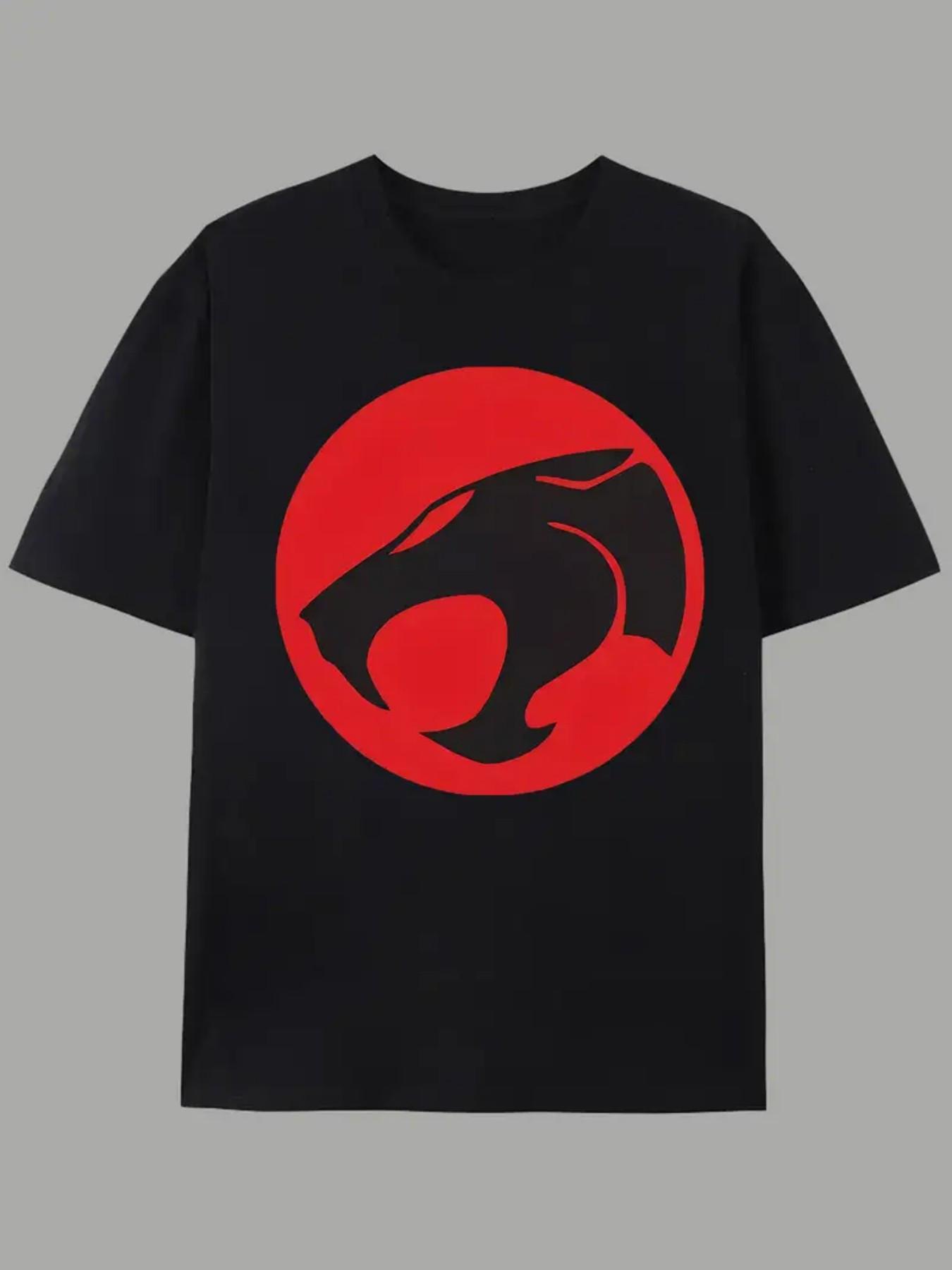 Mens  Womens Crack Thunder Cat Logo Graphic TShirt S