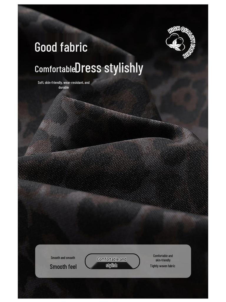 American Retro Detachable Lapel Leopard Lambswool Jacket