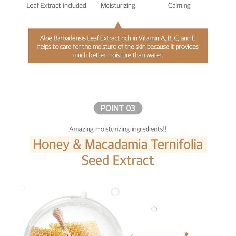 KUNDAL Loção Corporal Hidratante Refrescante Pura Natural de Mel e Macadâmia - 7 Tipos