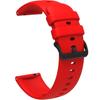 Universal Silicone Strap 22mm, Smooth, Red