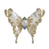 Bo Xin Yun Luxury Natural Shell Mother-of-Pearl Butterfly Brooch for Women, European American Style