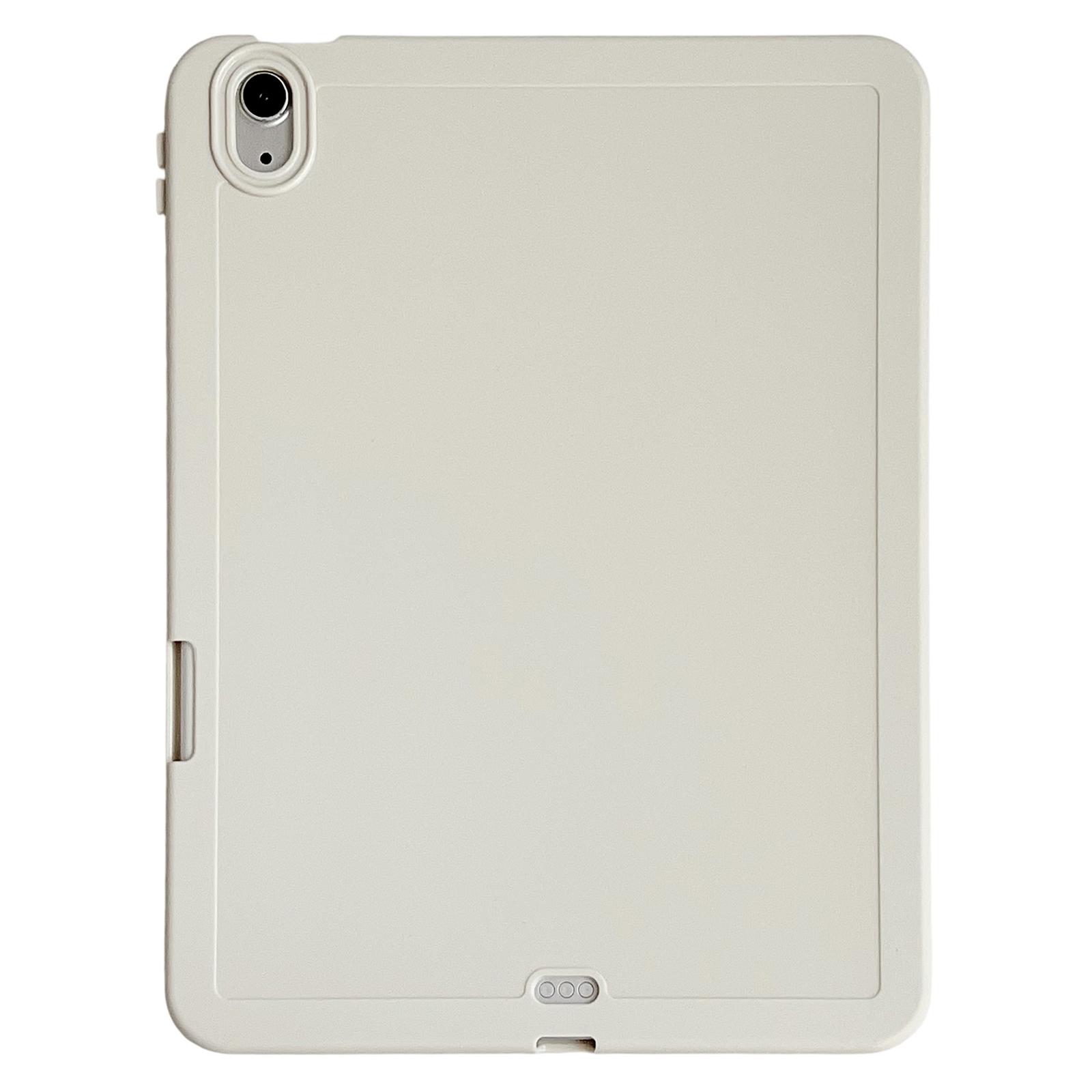 

For iPad Air 11 (2025)/(2024) Case Shockproof Soft TPU Tablet Cover with Pencil Holder White