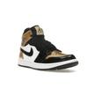 נעלי סניקרס לגברים אייר ג'ורדן 1 היי גולף גולד טו שחור מטאלי-זהב לבן DQ0660-002