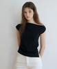 REORG Wa One Shoulder Blouse Black