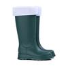 Fashion classic rain shoes women's high rain boots rainy day outdoor travel thickened non-slip waterproof shoes women's rubber shoes British boots