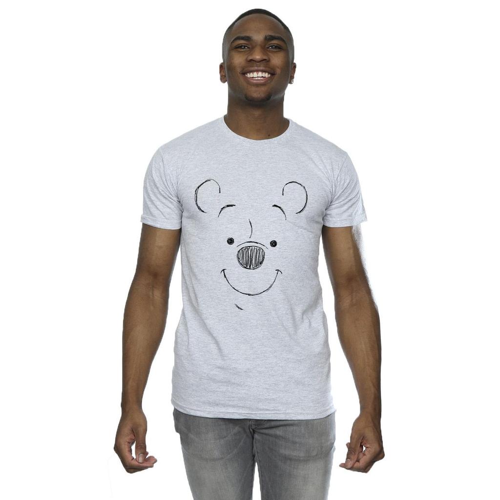 Disney Mens Winnie The Pooh Winnie The Pooh Face T-Shirt