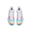 Anta Water Flower 4 Slip-Resistant Cushioning Wear-Resistant Low-Top Basketball Shoes White Multicolor Sneakers 112221602-9