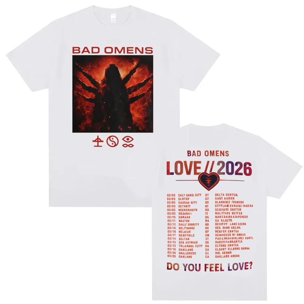 Band Bad Ounisexs Do You Feel Love Love 2026 Tour Merch T Shirt Unisex Clothes Fashion Vintage Tshirts Pure Cotton Fashion Tshirt