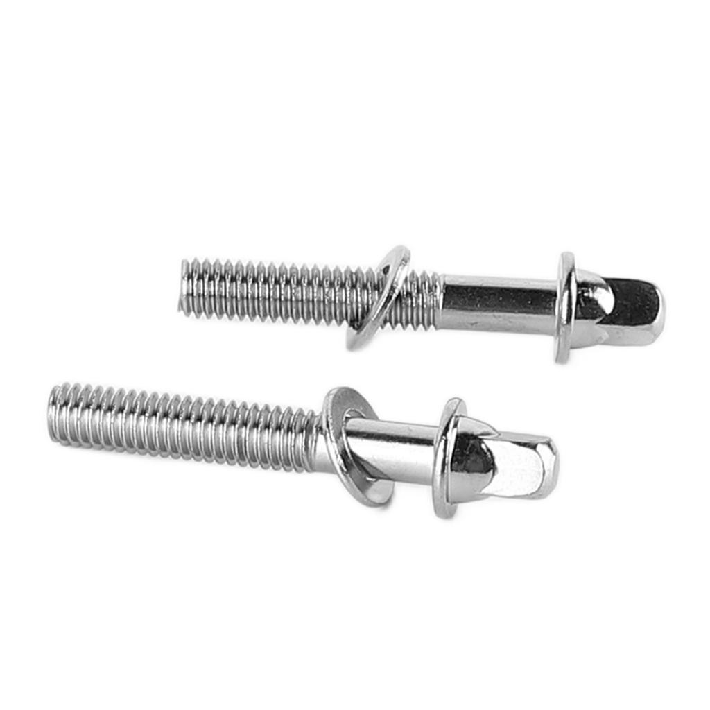 2PCS Železný buben Pevný šroub Napínací tyče z nerezové oceli Náhradní perkusní příslušenství WC901