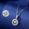 S999 Silver Beating Heart Necklace Women's Light Luxury Niche