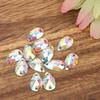 200 Pcs   Bd Acrylic Resin Drip Sewing Rhinestone Buttons 7x12mm Shoe Decoration less thanbr(  Coloured )