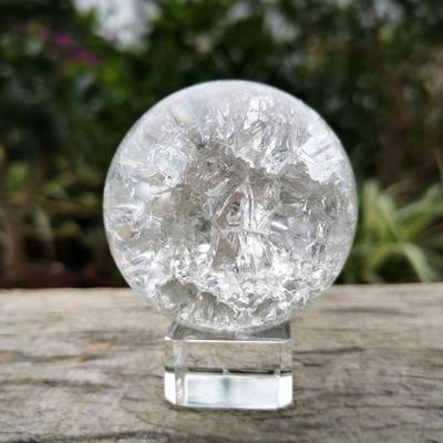 Domácí dekorace Ruční práce Dekorativní Feng Shui Skleněná Kulička z Mramoru Křišťálová Koule Ozdoba Magická Koule
