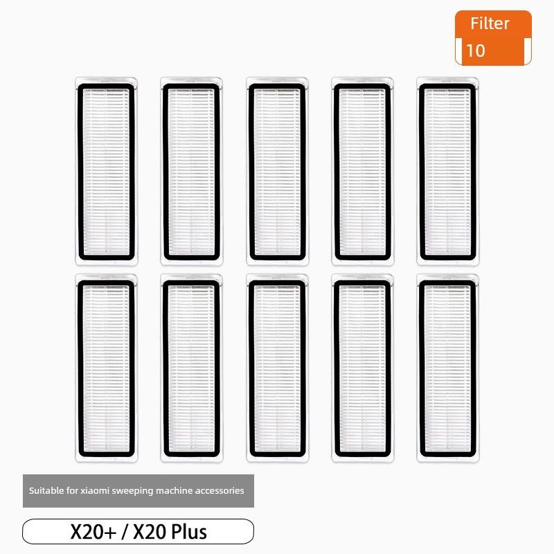 Equipped with Xiaomi Scan Mop Robot X20 +/X20 Plus Accessories Roll Side Brush Filter Screen Dust Bag Mop Cloth Consumables