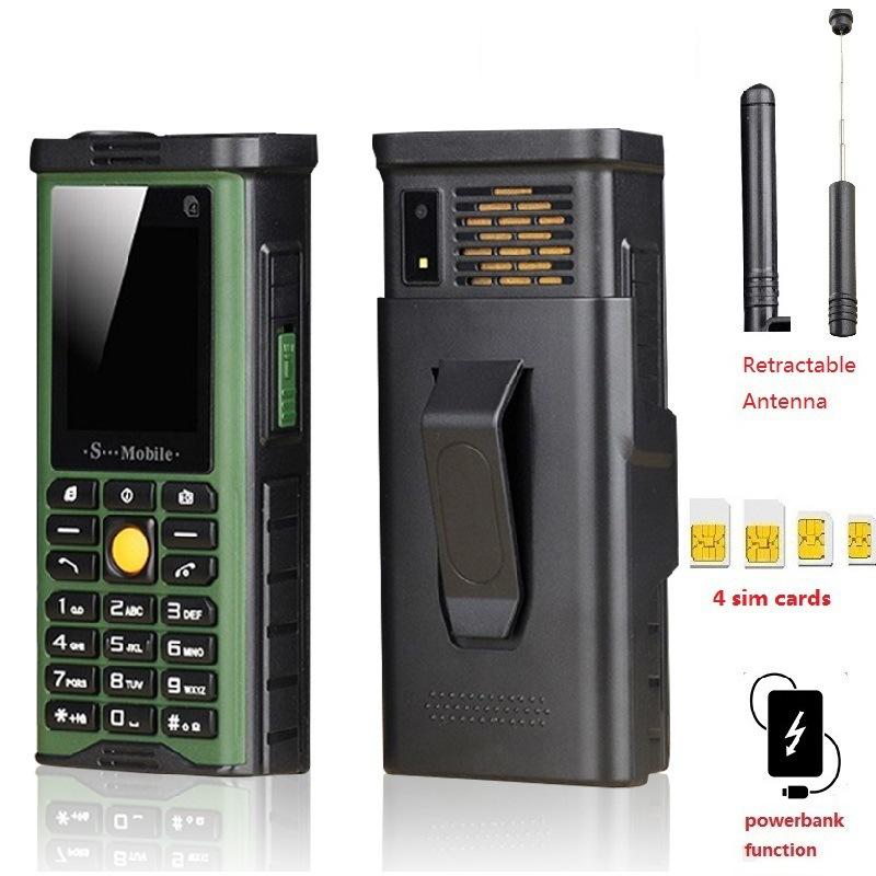 Outdoor Dianba Mobile Phone Four Cards Four Standby Long Can Pull Up Antenna Signal Strong Button Function Machine