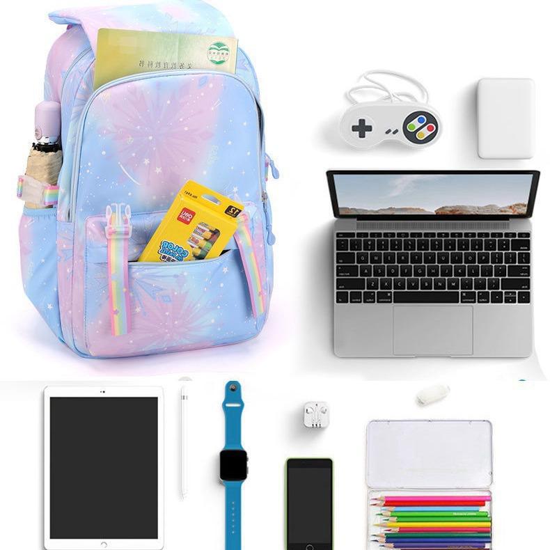 Cartoon Peripheral School Bag Student Backpack Waterproof Large Capacity Girls Backpack
