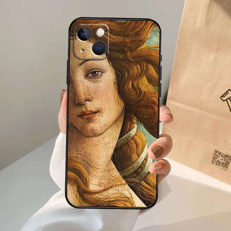 Kunstgemälde Die Geburt der Venus Handyhülle Für iPhone 16 15 14 11 12 13 Pro Max Mini Plus X XS Max XR Hülle Coque