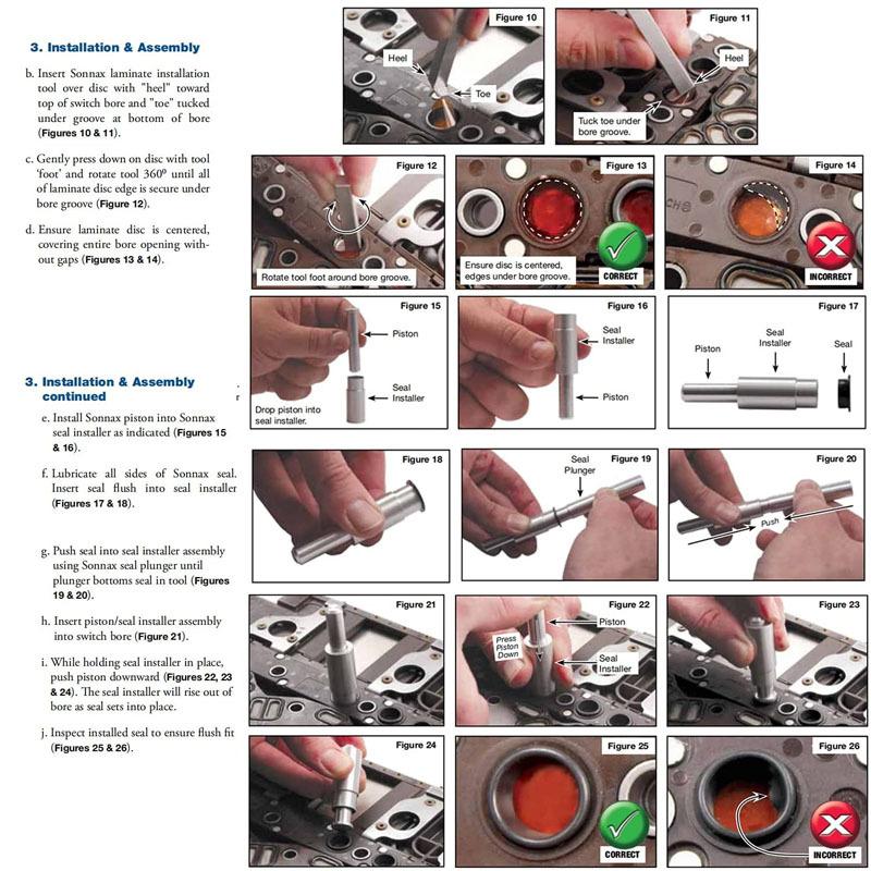 124740-TL30 Druckschalter Einbauwerkzeugsatz Funktioniert mit F/124740-30K, für GM Getriebe 6L45 - 6L90 & 1. Gen 6T70 6T75