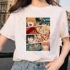 Kettensäge Unisex T-Shirt Damen Japanischer Anime Gotische T-Shirts Grafik Y2k Kleidung Lustiges Cartoon Unisex Kurzarm T-Shirt Oberteile