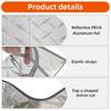 Reflective UV Shield Window Visor Foldable Sun Shade Blocks all UV Light with 2 Suction Cups
