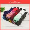 Handle Umbrella Short Triple Printed Folding Umbrella Portable Mini Folding Umbrella Portable Manual Outdoor Umbrella Gift Umbrella