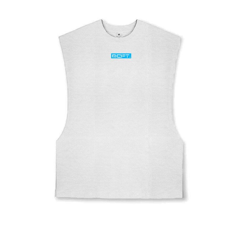 Muscleguys American Basketball Sports Training Sleeveless Vest Summer Loose Casual Waistcoat Round Neck Mesh T-shirt