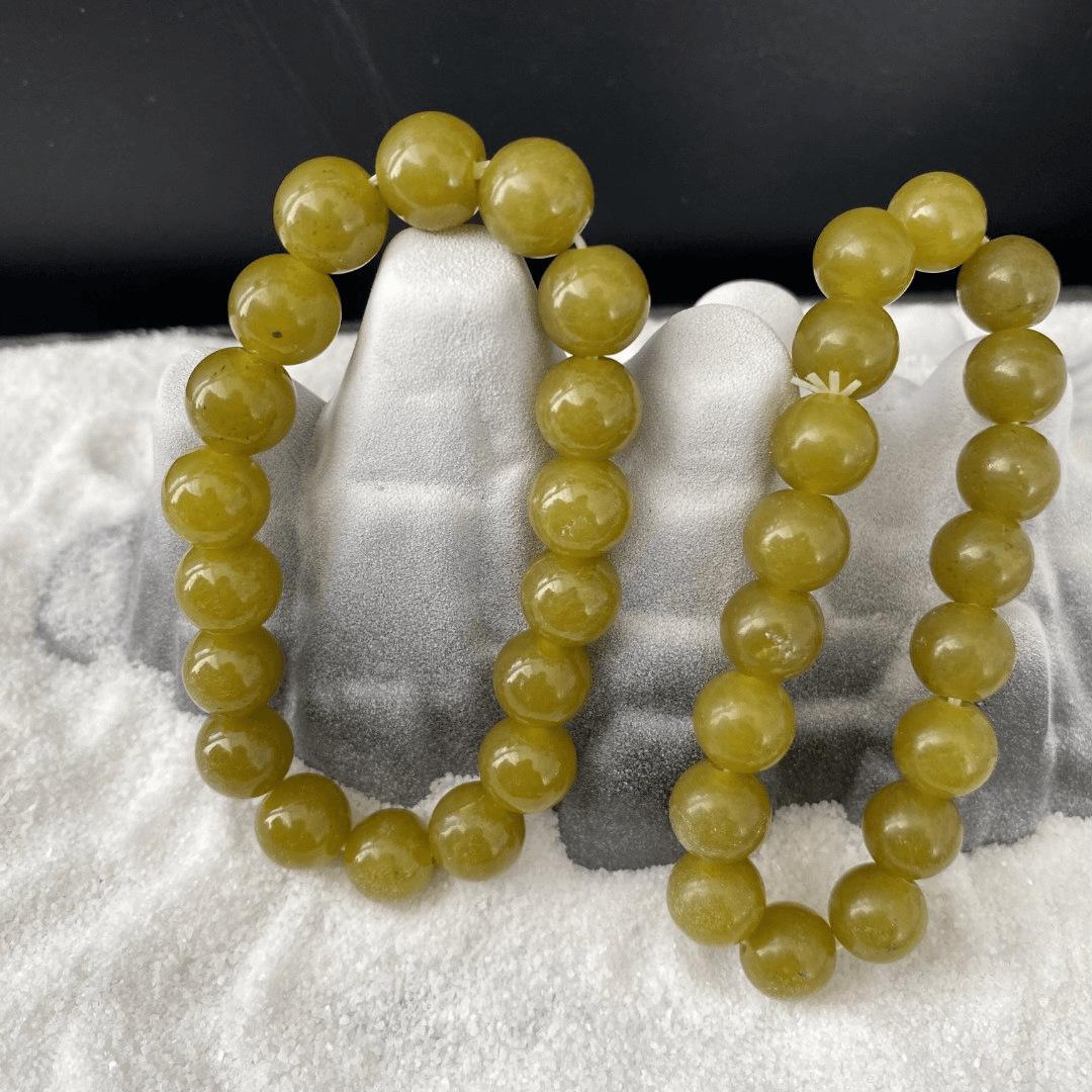 

Ляонинский Авокадовый Нефрит Мала Браслет Ожерелье Набор