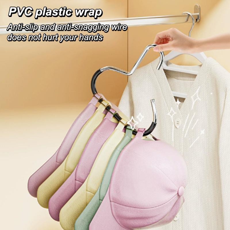 1Pcs Durable Circle Ring Hat Hanger Non-Marking Non-Slip Scarf Towel Tie Hanging Rack Hat Display Storage Racks