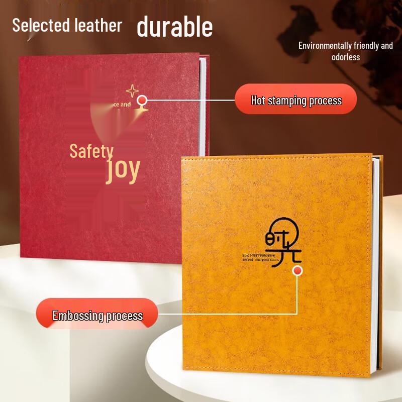 Large Capacity Leather Family Photo Album & Memory Book